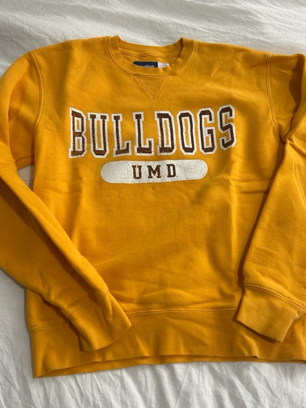 UMD Bulldogs Gold Crewneck Sweatshirt